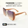 【Free 3 in 1 set)】Kacamata Hitam Sunglasses Frameless Style Geometri Bahan Metal+TR-90 Wanita Modern Beauty Miror - Gambar 5