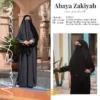 Abaya Zakiyah BLACK - Gambar 3